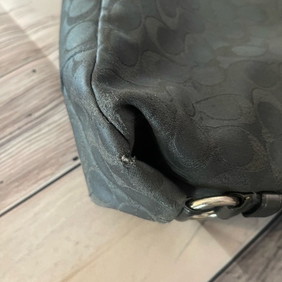 COACH Authentic Charcoal Blue Tote 🔥Preloved💜 - Picture 6 of 8